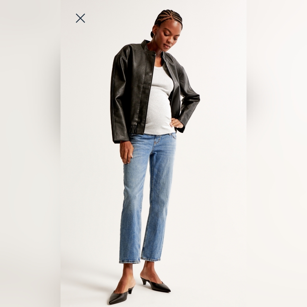 Abercrombie & Fitch Maternity Straight Ankle Jeans